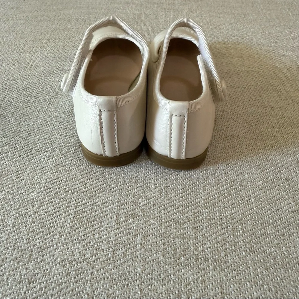 Fleurisse Cream Toddler Girl Mary Jane Dress Shoes